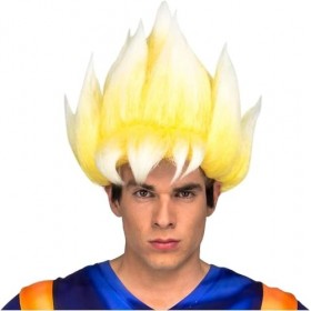 My Other Me me- saiyan Goku Dragon Ball perruque, Multi 230124 