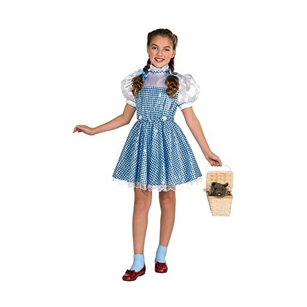 Rubies Costume officiel Le Magicien dOz Dorothy à paillettes pour enfant Taille M 5-7 ans