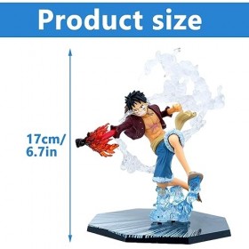 Ksopsdey 1 PCS One Piece Modèle Figurine Desktop Ornements, Anime One Piece Figurine, One Piece Figurine de Dessin, Idéal Déc