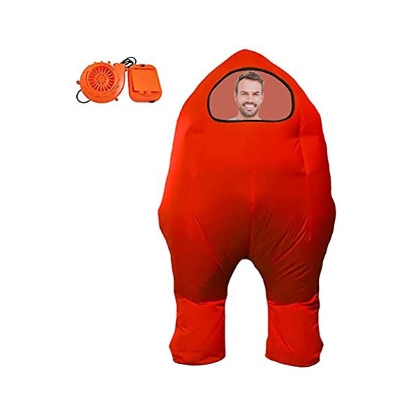 XIONGQI Costume despace dastronaute Gonflable, Jeu danime Costume de Corps Complet Gonflable Combinaison Halloween Cosplay