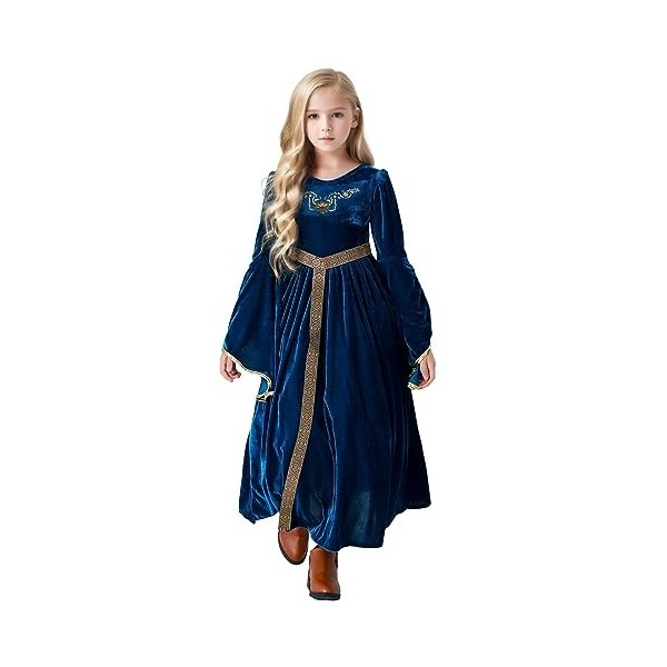 Xiaojiu DéGuisement Enfant Fille Déguisement Scream,Costume Halloween Enfant Robe De Noël Fille Robe Princesse Fille Jupe Jea