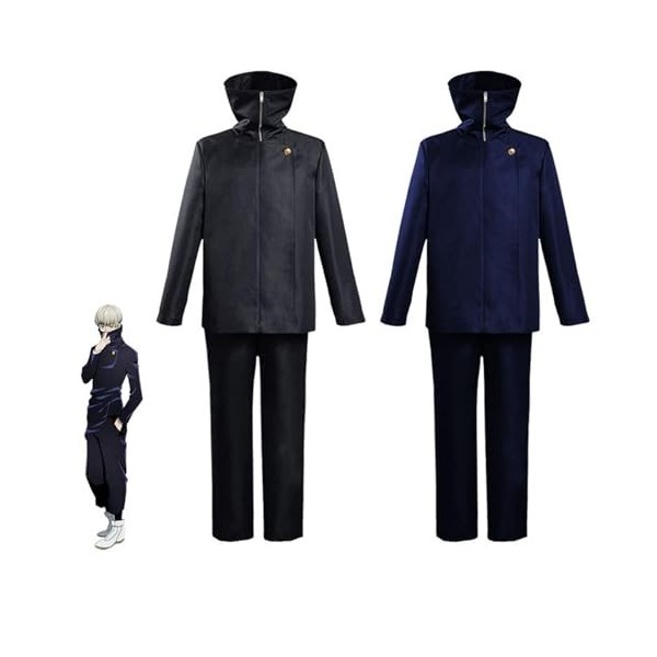 RULANSH Anime Character Gojo Satoru Costume de cosplay Dessin animé Mignon Ensemble complet de vêtements Uniforme Halloween C