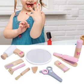 Asixxsix Jouet de beauté pour Cheveux, Ensemble de Jeu de Simulation, Conception de Simulation 3D GB-Pink Haircut Bag 