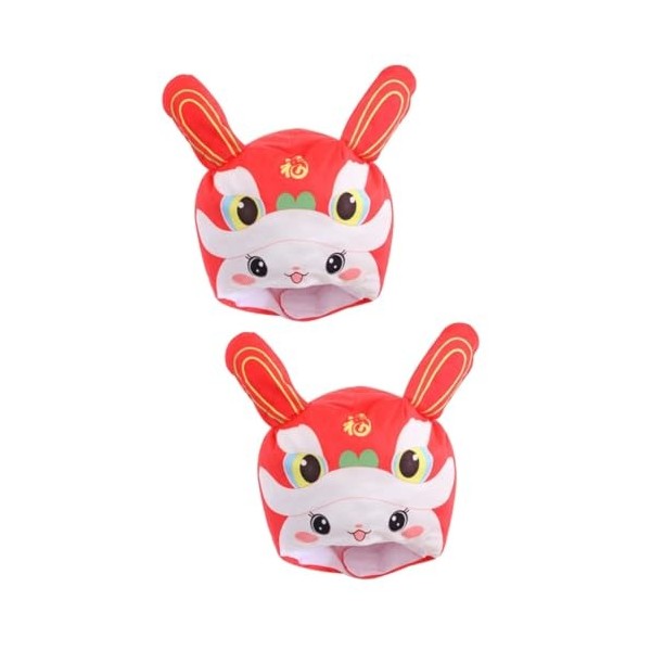 TOYANDONA 2 Pièces Lion Sillage Lapin Couvre-Chef Accessoires Photo Chapeau Moelleux Bonnet Pour Enfants Costume De Lapin Cha