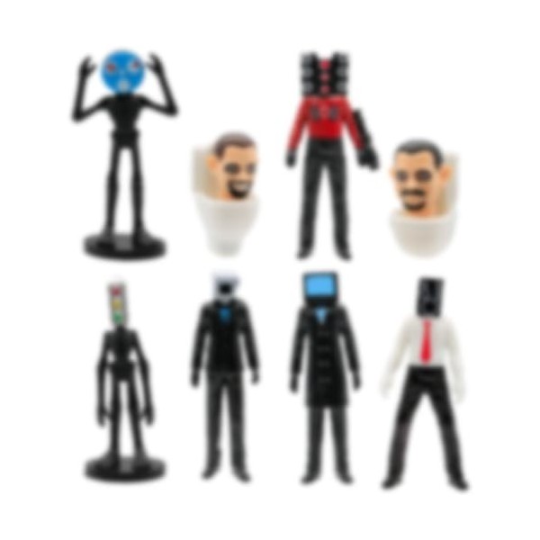 Horror Figures Set, Lot de 9 figurines de Horror populaires de jeu,Mini Figurines Cake Topper statues, objets de collection, 