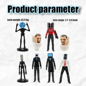 Horror Figures Set, Lot de 9 figurines de Horror populaires de jeu,Mini Figurines Cake Topper statues, objets de collection, 