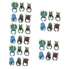 ibasenice 30 Pièces Jouet Anneau De Dinosaure Ensemble De Jeu Pour Enfants Cadeaux Pour Enfants Cadeaux Vintage Remplissage D