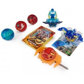 Bakugan Ultimate 6-Pack, Special Attack Dragonoid, Nillious, Mantid et Octogan, Figurines articulées Personnalisables Qui tou