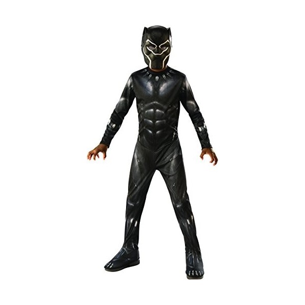 Avengers - Costume Panthère Noire pour Enfants, Panthère Noire, Large RubieS 641046-L 