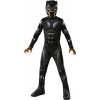 Avengers - Costume Panthère Noire pour Enfants, Panthère Noire, Large RubieS 641046-L 