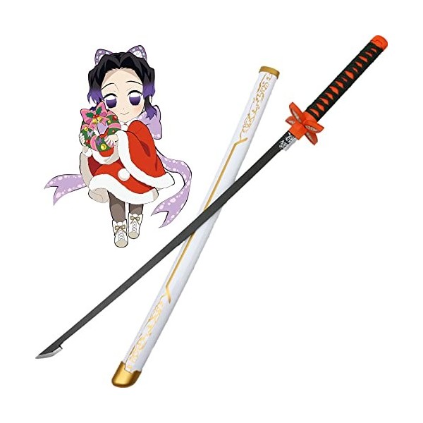 MTRIDO Demon Slayer Cosplay Katana Épée en Bois,Taille pour Enfant, Kamado Tanjirou Épée Anime Japonais Jeux De Rôle Katana e