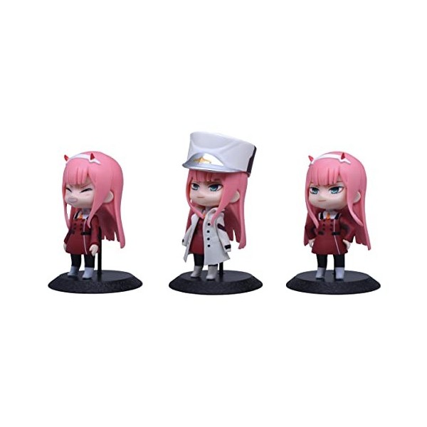 Indorasen Lot de 3 figurines Anime Characters Zero Two