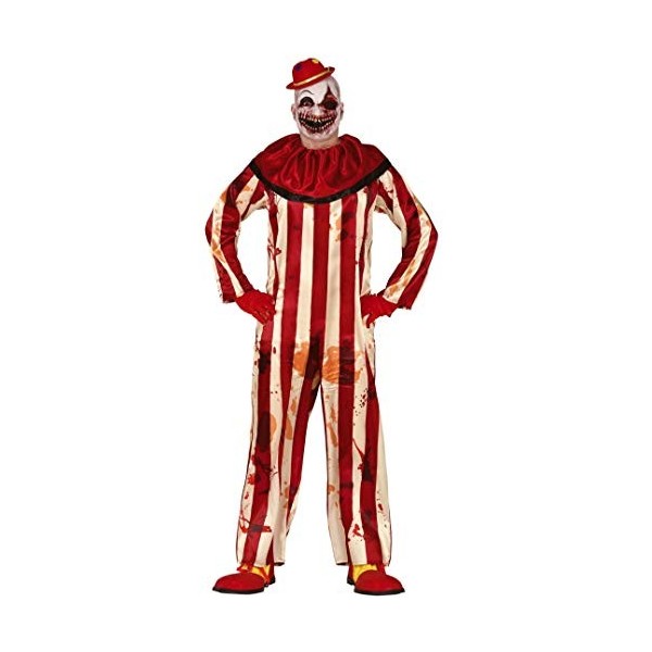 Fiestas Guirca Costume de tueur de clown pour déguisement dhomme dhorreur