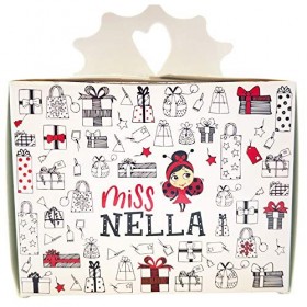 Miss Nella set Christmas Glitters: 6 vernis à ongles pour enfant et le singe séchant le vernis, non toxique, peel off, à base