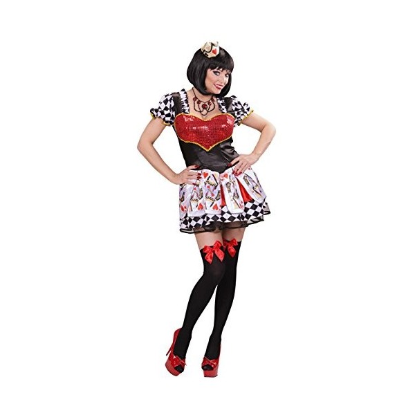 Widmann 01793 ? Adultes Costume Reine des c?urs, Robe et Mini Couronne