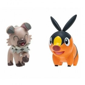 Pokemon Valeur de la Figurine de Combat – Tepic & Rockruff