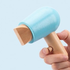 ibasenice 1 Ensemble Enfants Salon De Coiffure Portique en Bois Maquillage Jouet Ensemble Salon De Beauté Coiffure Ensemble a