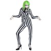 NET TOYS Beau Costume Joker pour Femme | Noir-Blanc en Taille M FR 40/42 | Méchant Joker Femme déguisement Extravagant | Pa