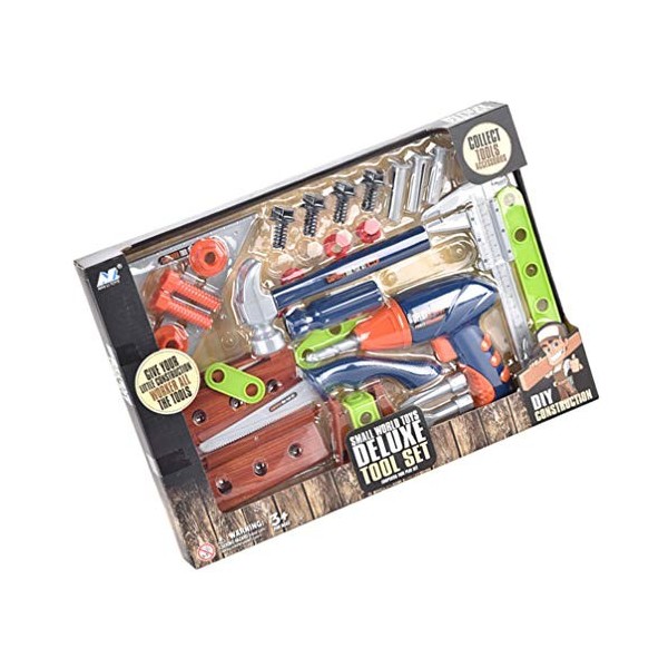 TOYANDONA 1 Jeu Outils De Travail du Bois Jouets De Puzzle Jouet Dartisanat Jouet Dingénieur De Jeu De Rôle Outils De Simul