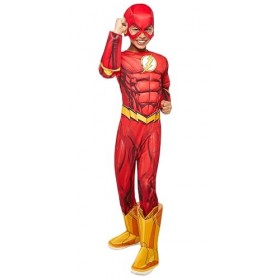 Rubies- DC Flash Déguisement pour Enfant, Unique, 610832_S, Multiolour, S