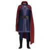 Dr Strange Costume de super-héros du film Multiverse of Madness - Combinaison de luxe à col rouge - Tenue pour Halloween, car