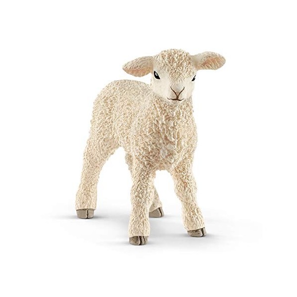 Schleich 13883 Agneau, dès 3 ans, Farm World - figurine, 5,1 x 2,3 x 4,7 cm