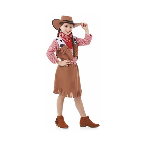 Fun Shack Déguisement Cowgirl Fille, Costume Cowboy Fille, Deguisement Cow Boy Fille, Deguisement Cowboy Fille, Déguisement C