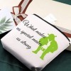 AKTAP Trousse de maquillage motif monstre bizarre, cadeau pour les fans de monstre vert avec inscription « What makes us spec