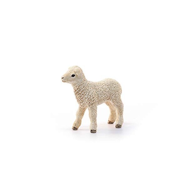 Schleich 13883 Agneau, dès 3 ans, Farm World - figurine, 5,1 x 2,3 x 4,7 cm