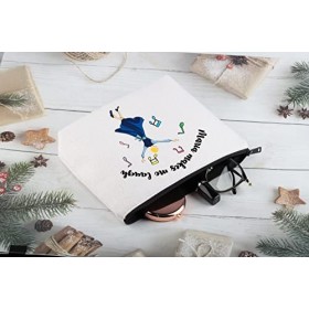 AKTAP The Sound Trousse de maquillage pour amateurs de théâtre musical Maria Makes Me Laugh Pochette zippée, Trousse de maqui