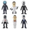 Tomicy Figurine Man 6PCS Mini Figurines Man, Ensemble De Figurines daction Man Figures Décoration Gâteau Topper Ornements Dé