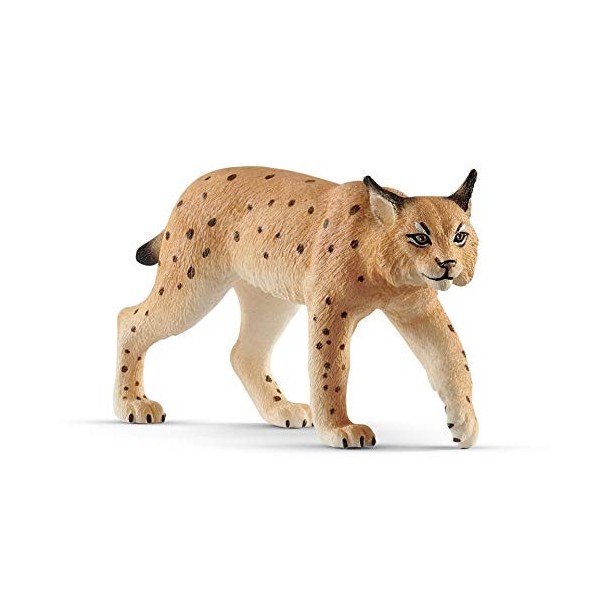 Schleich 14822 Lynx, dès 3 ans, Wild Life - figurine, 9,2 x 3 x 5 cm