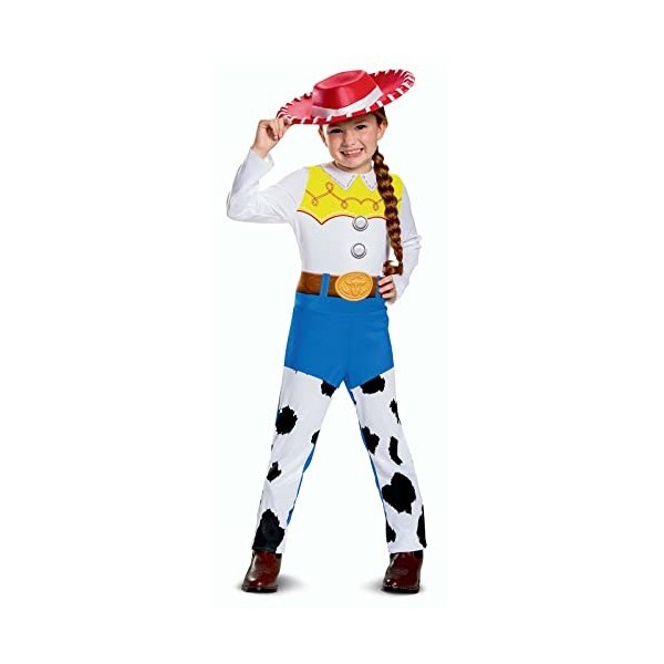 Disney officiel Costume Jessie Toy Story Classique, Déguisement Cowgirl Fille en taille XS