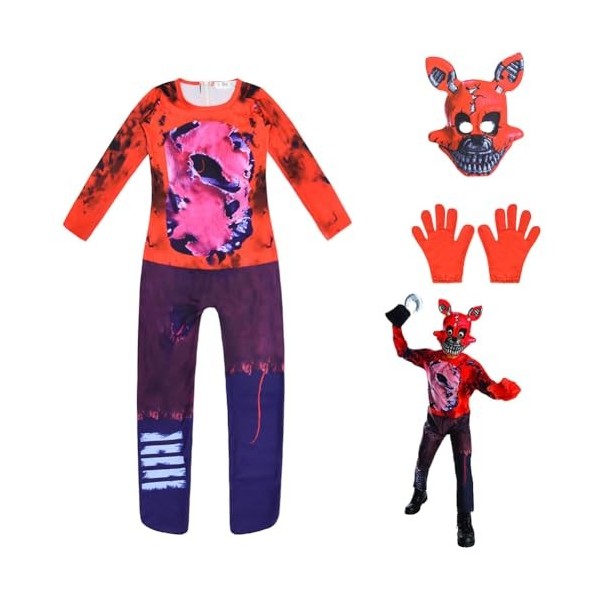 FNAF Costume dHalloween FNAF Security Breach Cosplay Fazbears Piazzaria Costume Halloween Cosplay pour enfants