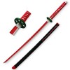 104cm Épée De Samouraï Anime en Bois Katana Demon Slayer Yoriichi Cosplay Anime Katana Japonais en Bois Katana Fait À La Main