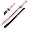 104cm Épée De Samouraï Anime en Bois Katana Demon Slayer Yoriichi Cosplay Anime Katana Japonais en Bois Katana Fait À La Main