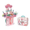 Luminova Kit de jeu de cuisine pour enfants, ustensiles de cuisine portable, jeu de rôle de chef pour filles, tout-petits de 