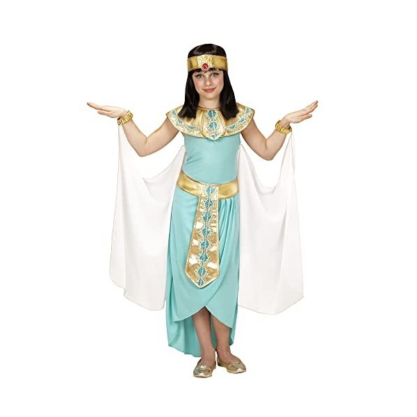 "EGYPTIAN QUEEN" dress, belt, collar, cuffs, headpiece, cape - 116 cm / 4-5 Years 