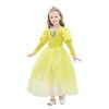 Lito Angels Robe Princesse Vert Enfant Fille, Anniversaire Fete Carnaval Costume Deguisement Sirène Princesse Jasmine Ariel, 