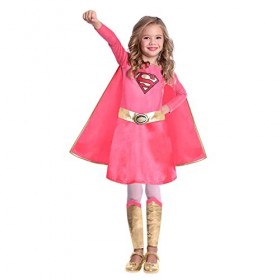 amscan Nouveau Enfant Fille Déguisement Supergirl Warner Bros Rose Âge: 3-4 Ans …