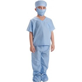 Dress Up America Enfants Des gamins Docteur Scrub’s Faire semblant de tenue, Bleu, Medium 8-10 