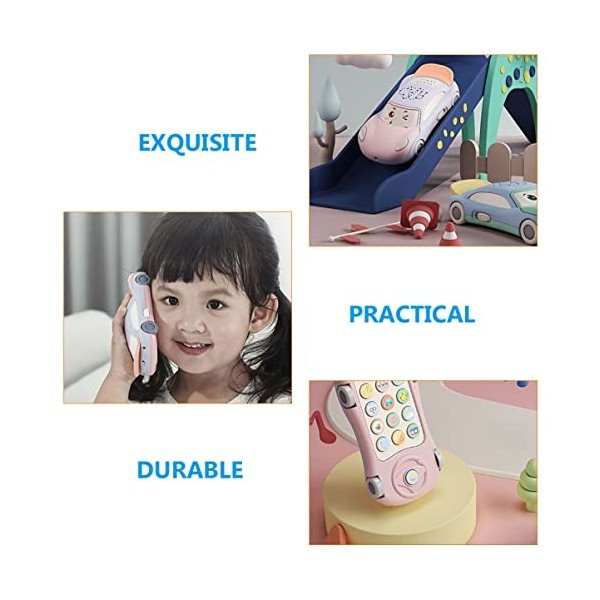 ibasenice 4 Pièces Jouet De Téléphone Portable pour Enfants Accessoires De Jeu pour Enfants pour Voiture Jouets pour Filles J