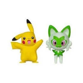 Pokémon PKW3358 Set de figurines de combat Felori Pikachu
