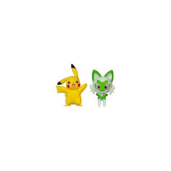 Pokémon PKW3358 Set de figurines de combat Felori Pikachu