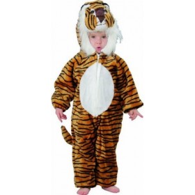 Chaks - Cs850055/104 - Costume Peluche Tigre Toon 104 cm 3 Ans