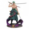 Ksopsdey Figurine One Piece Zoro, One Piece Zoro Figure, Cartoon Anime Personnage Zorro Ornements Collectibles, Figurine anim