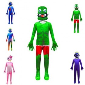 DONY Costume Cosplay Rainbow Friends Pour Enfant,Costume combinaison dhalloween Vêtements de fête danniversaire Carnaval Ga