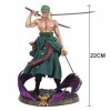 Ksopsdey Figurine One Piece Zoro, One Piece Zoro Figure, Cartoon Anime Personnage Zorro Ornements Collectibles, Figurine anim