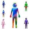 DONY Costume Cosplay Rainbow Friends Pour Enfant,Costume combinaison dhalloween Vêtements de fête danniversaire Carnaval Ga