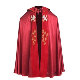 Robe de Clergé Église Cape Évêque Liturgique Fantaisie Manteaux Déguisement Capes Ailes Vestment Costume Prêtre
